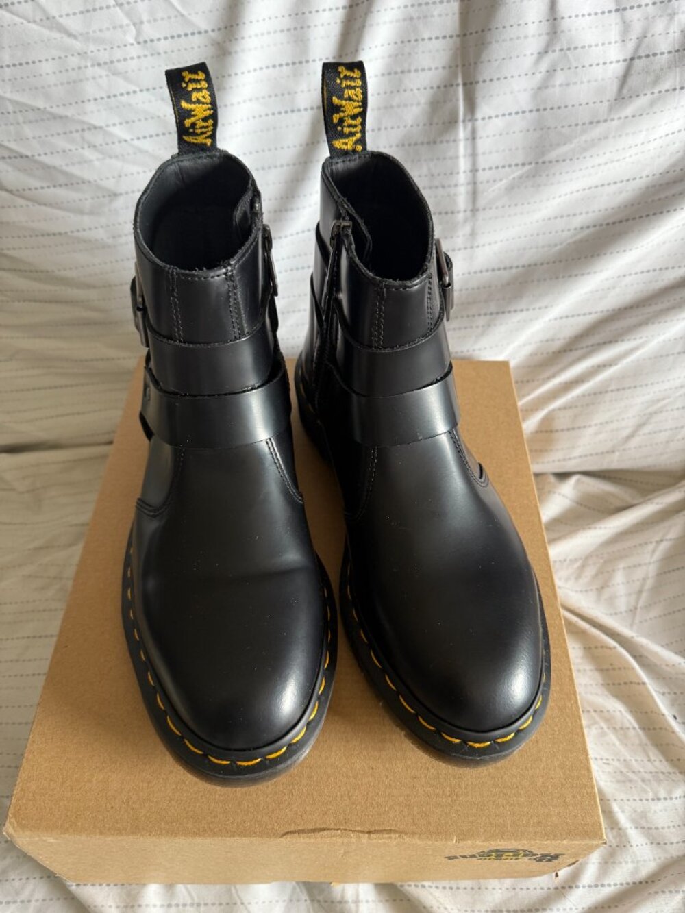 Dr. Martens Jaimes Leather Harness Chelsea Boot Women's UK5/EU38/US7 Black NIB - Picture 3 of 5